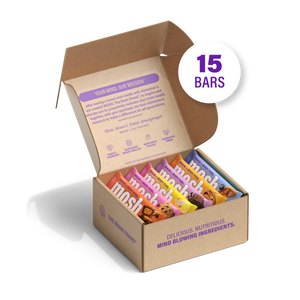 MOSH Mind Blowing Variety box open showing nutritious and delicious flavors that support brain health