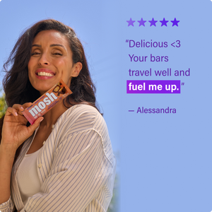 MOSH protein bar customer 5-star review