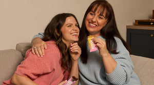 Two women enjoying MOSH bars