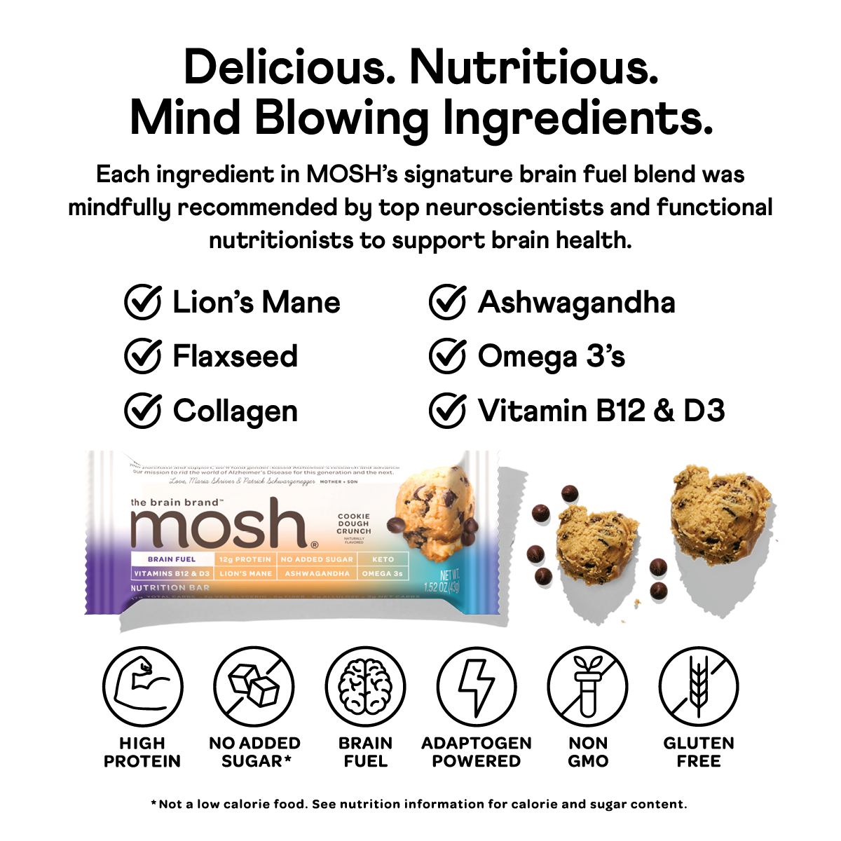 MOSH Protein Bars Variety Pack 15 Count MOSH