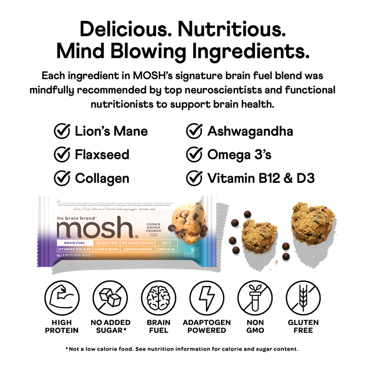 MOSH Cookie Dough Crunch Protein Bars GlutenFree & Keto