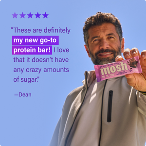 MOSH Chocolate Brownie Crunch brain health protein bar customer review