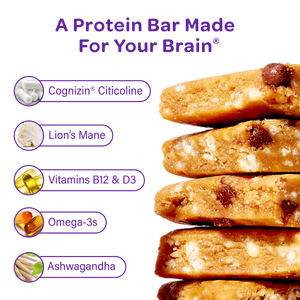 MOSH Cookie Dough Crunch brain health protein bar macronutrient overview