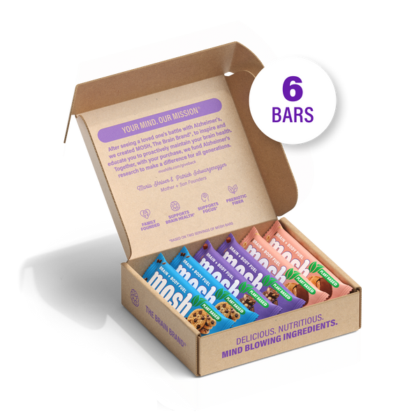 MOSH Vegan Plant-Based Protein Bar Trial Pack — 6 Bars | Non-GMO